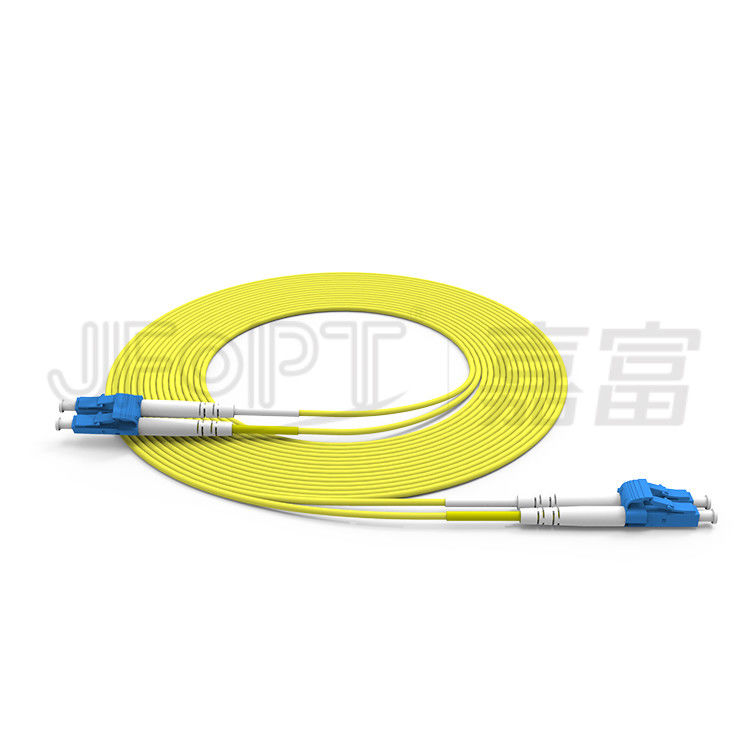 複式アパートLC- LC繊維の2.0mm 3.0mmの単一モードOS2 Zipcordの光ファイバケーブルをパッチ・コード