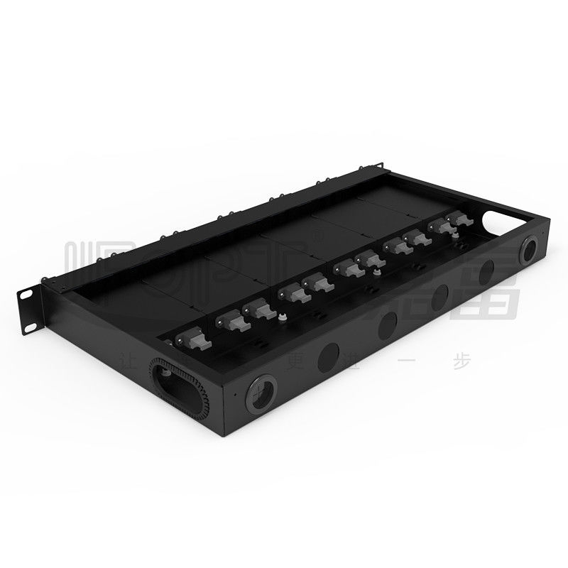 標準的な1U繊維パッチ盤6PCS MPO-LC 24F MPOカセットとの19インチ144の中心