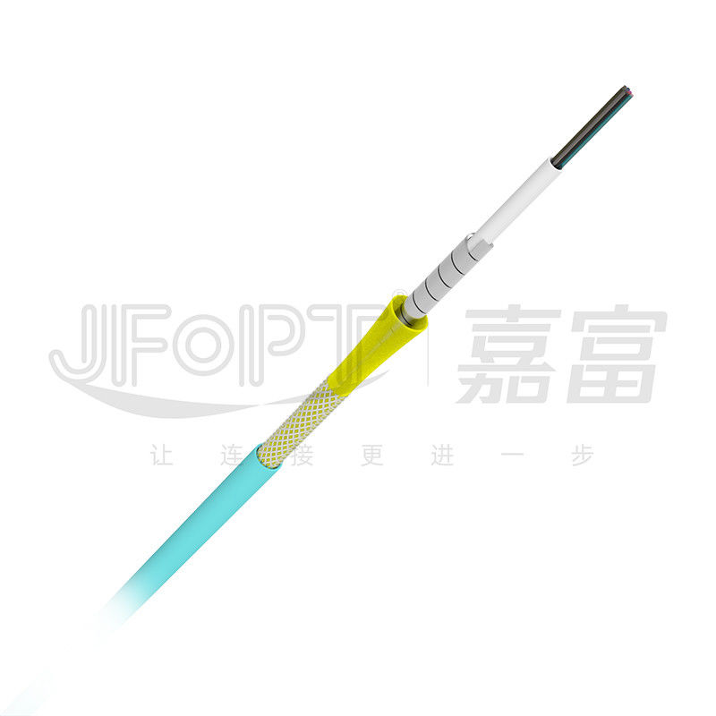 小型二重装甲光ファイバケーブルの倍のジャケットはスペース節約の中の繊維を暴露する
