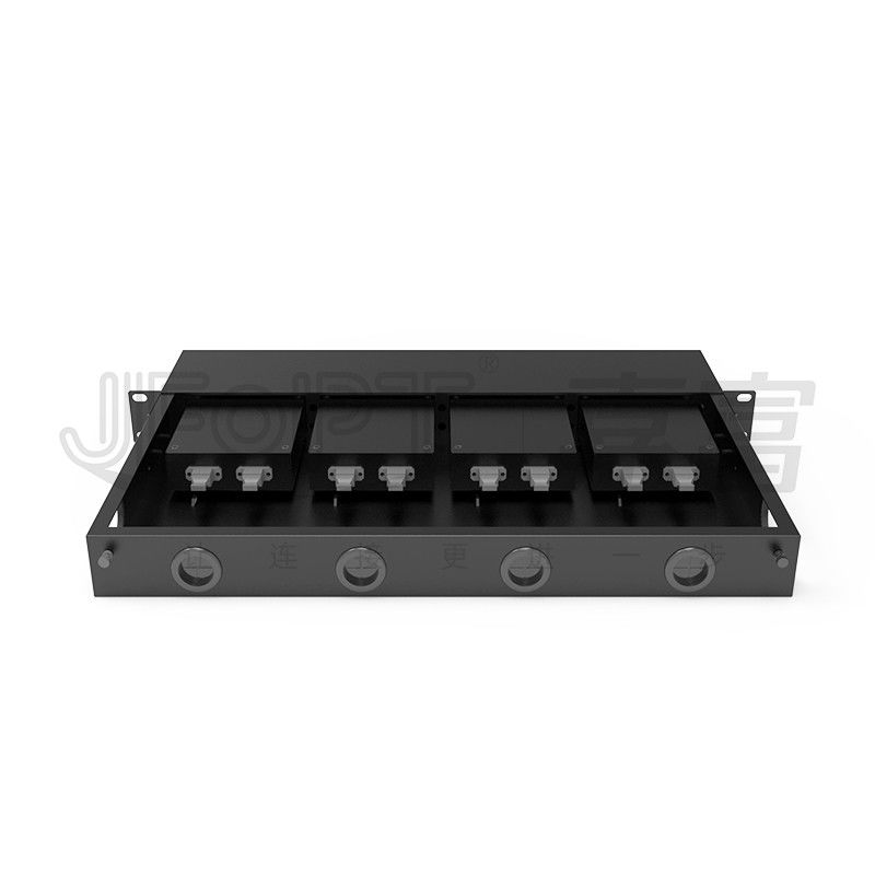 19インチ 1U 96コア 4ピースモジュールボックス MPOパッチパネル ODF デフォルト標準ワイヤシーケンス LC金属ラックを搭載